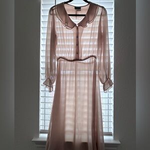 Sheer Vintage secretary dress